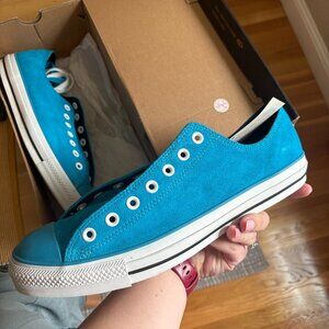 Blue Suede Converse Size 11M
